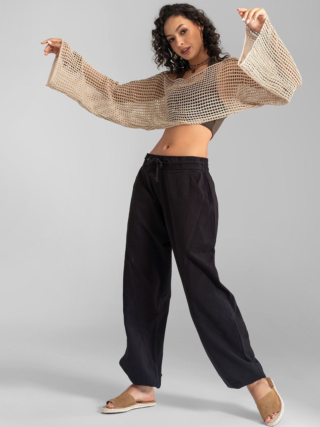 The Veshti Company Relaxed Fit Cotton Parachute Jogger