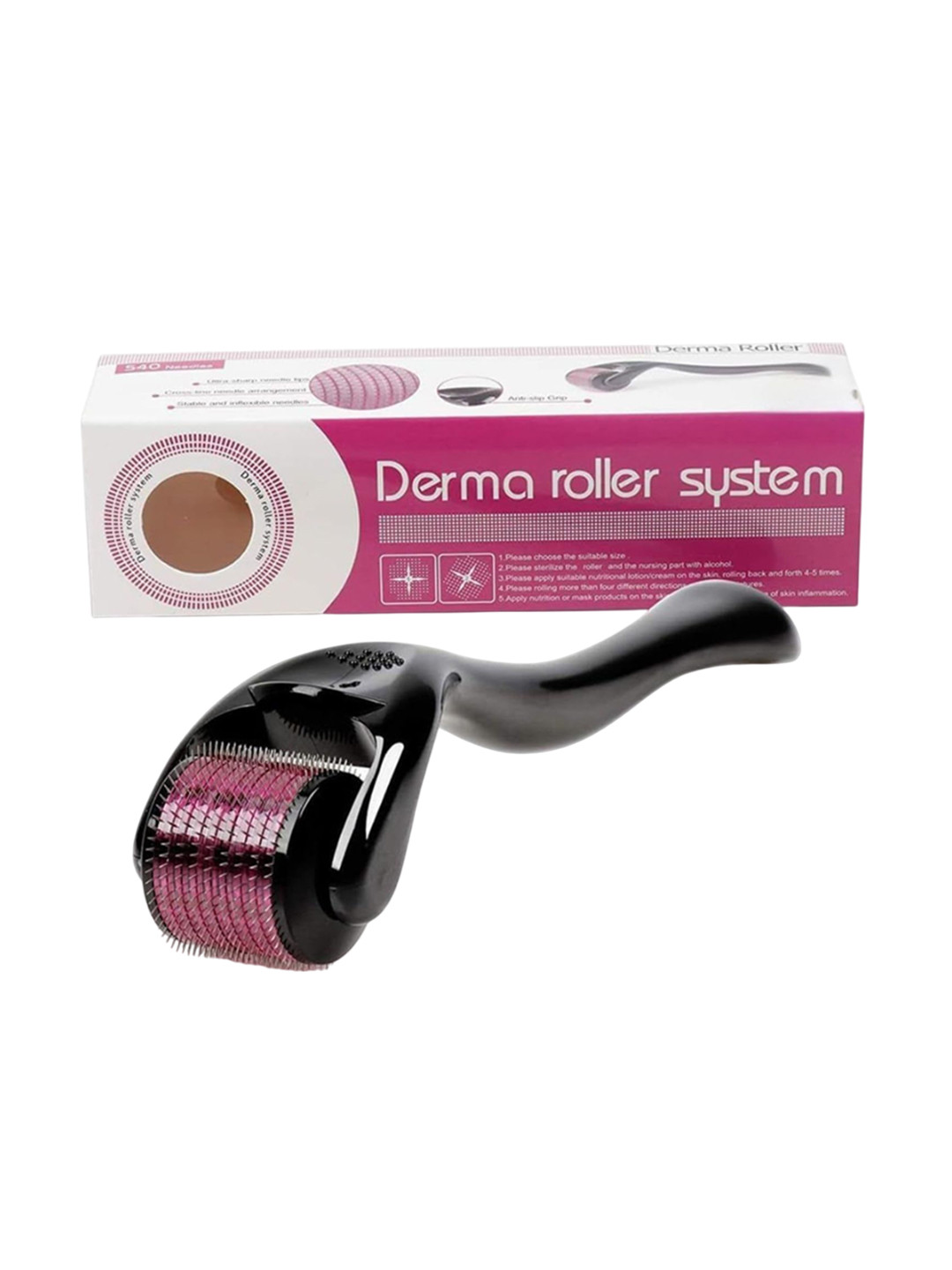 AHCS Face Derma Roller With 540 Titanium Needles - 0.5 mm