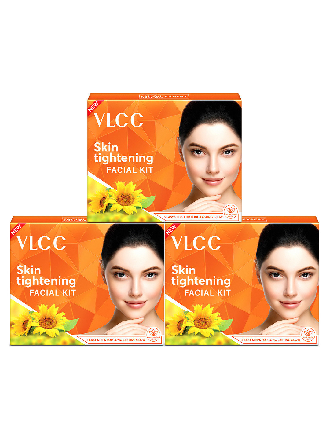 VLCC Set Of 3 Skin Tightening Facial Kit - 25 g Each
