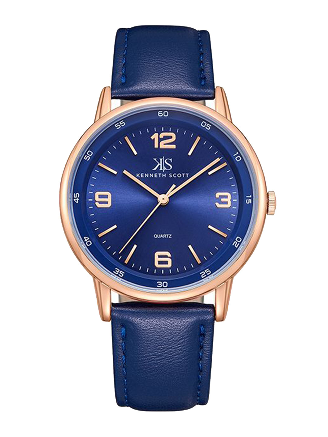 KENNETH SCOTT Men Round Dial & Regular Straps Analogue Watch K23040-RLNN