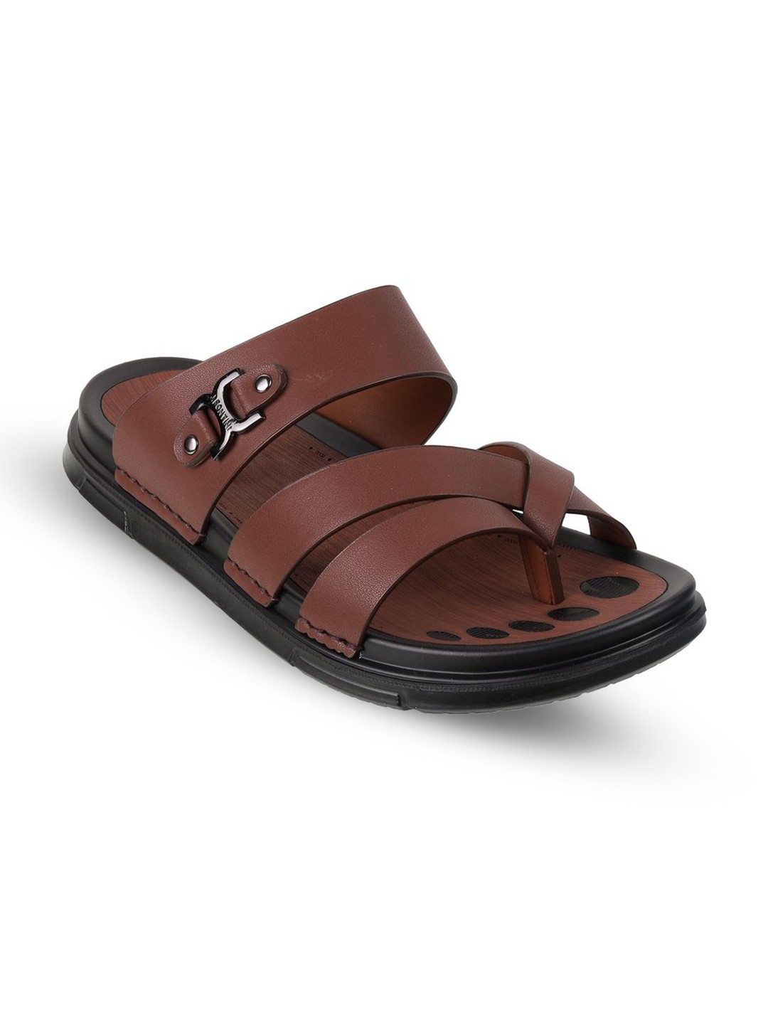J.FONTINI Men Slip On Comfort Sandals