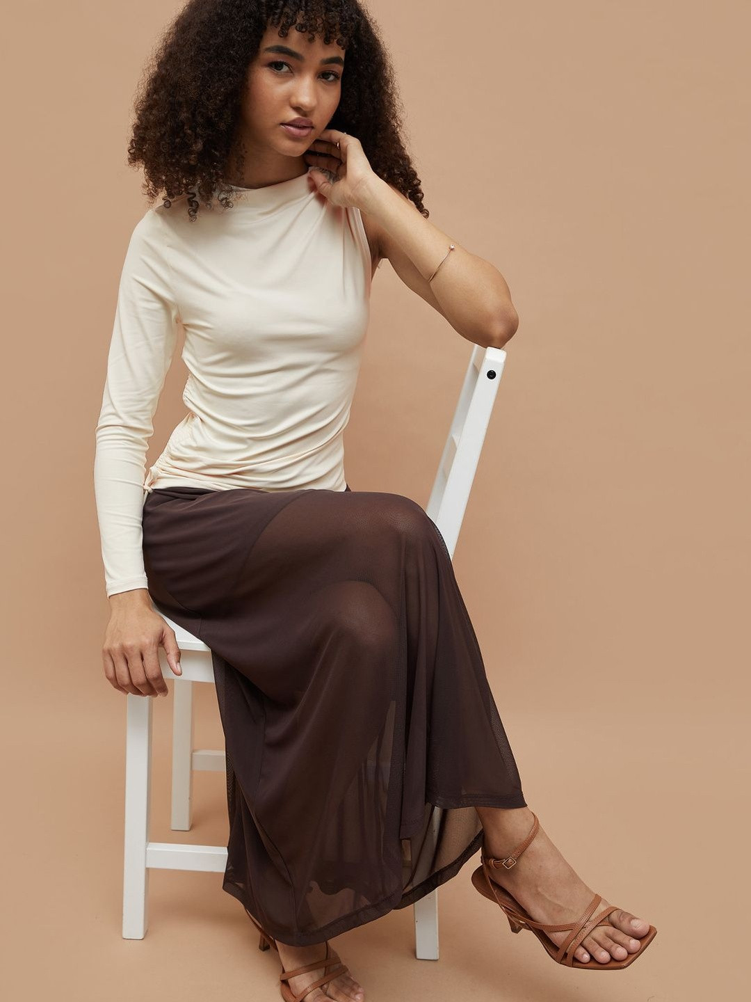 Ginger by Lifestyle One Shoulder Fitted Top