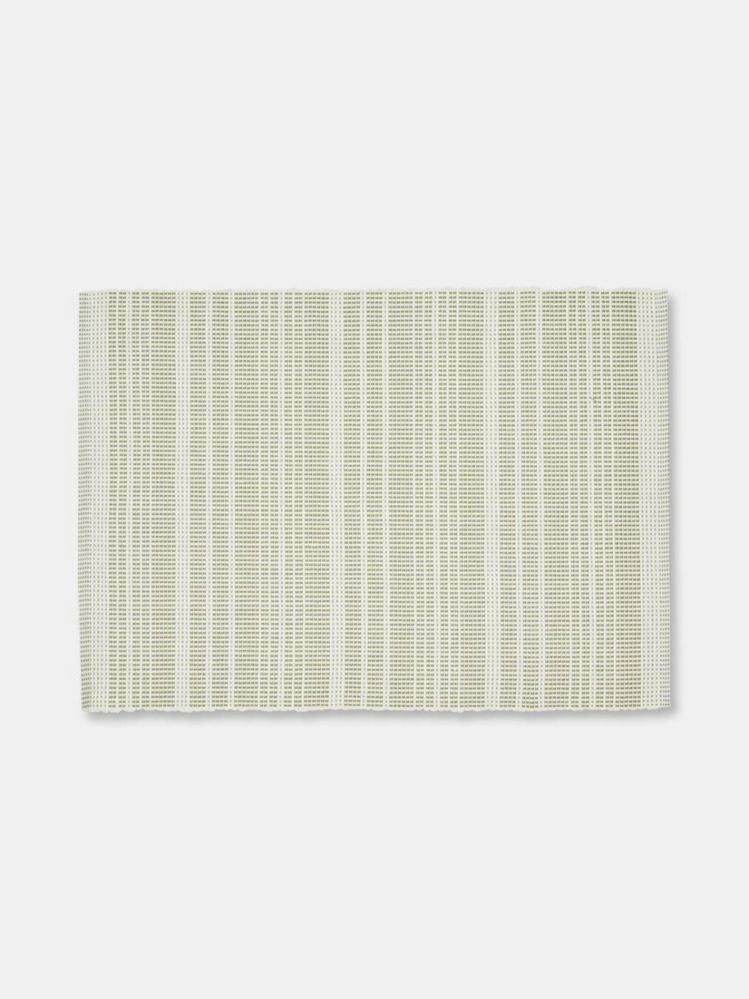 Fabindia Nazm Green & White 6 Pieces Striped Cotton Rectangle Shape Table Placemats