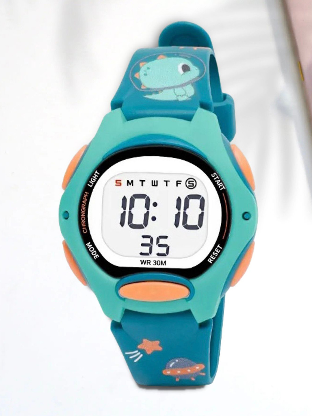 EWWE Kids Dial & Straps Digital Swimming And Alarm Multi Function Watch 8207-DarkGreen