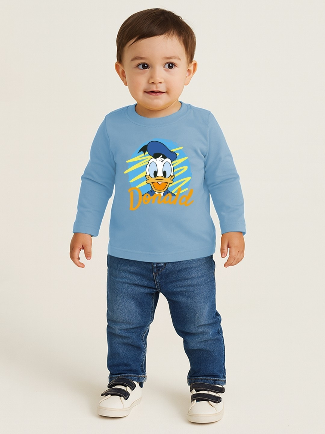 YK Disney Boys Donald Duck Cotton Printed T-shirt