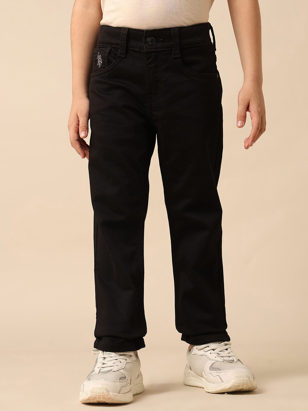 U.S. Polo Assn. Kids Uspa Boys Relaxed Fit Mid-Rise Jeans