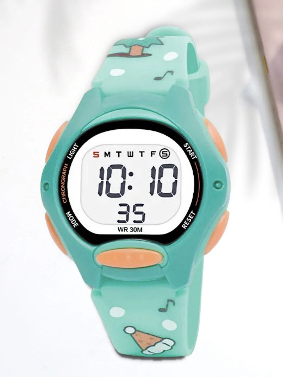 EWWE Kids Regular Straps Digital Multi Function Waterproof Watches 8207-LightGreen