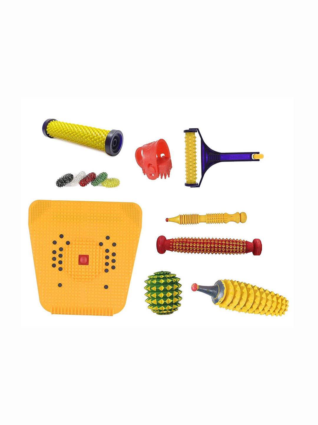 AHCS Set Of 9 Acupressure Wooden Foot Massager