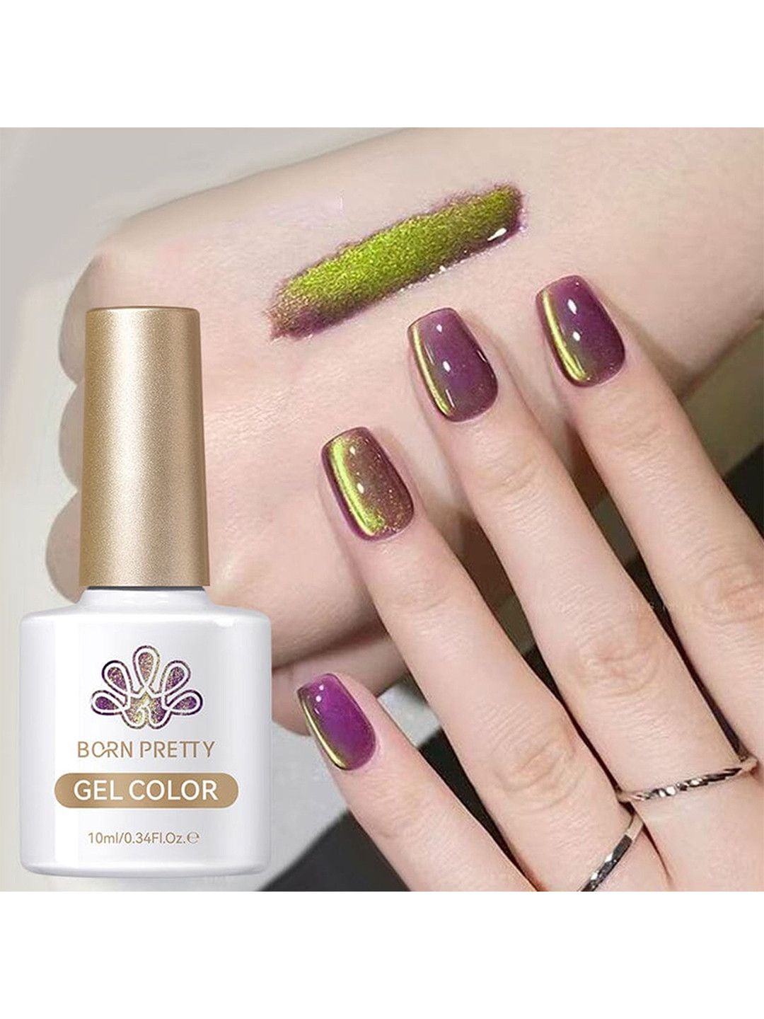 BORN PRETTY Long Lasting High Gloss Glass Cat Magnetic Gel Polish 10ml -MY270 Honey Trap