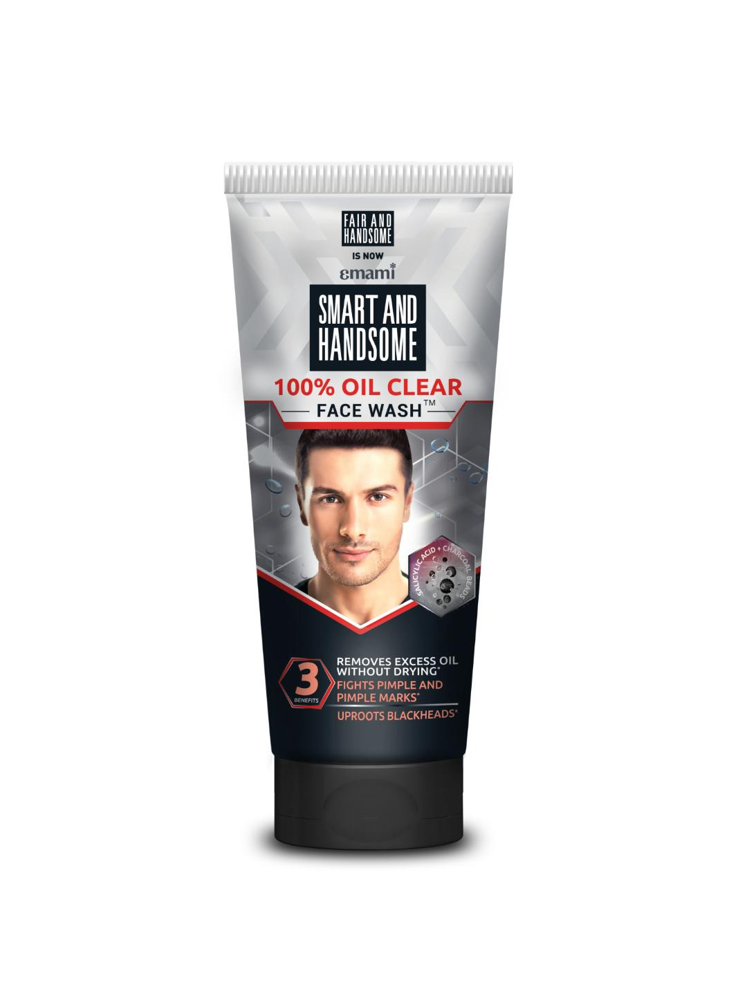 Smart and Handsome Instant Radiance Oil Clear Face Wash To Reduce Pimples & Blackheads 150g
