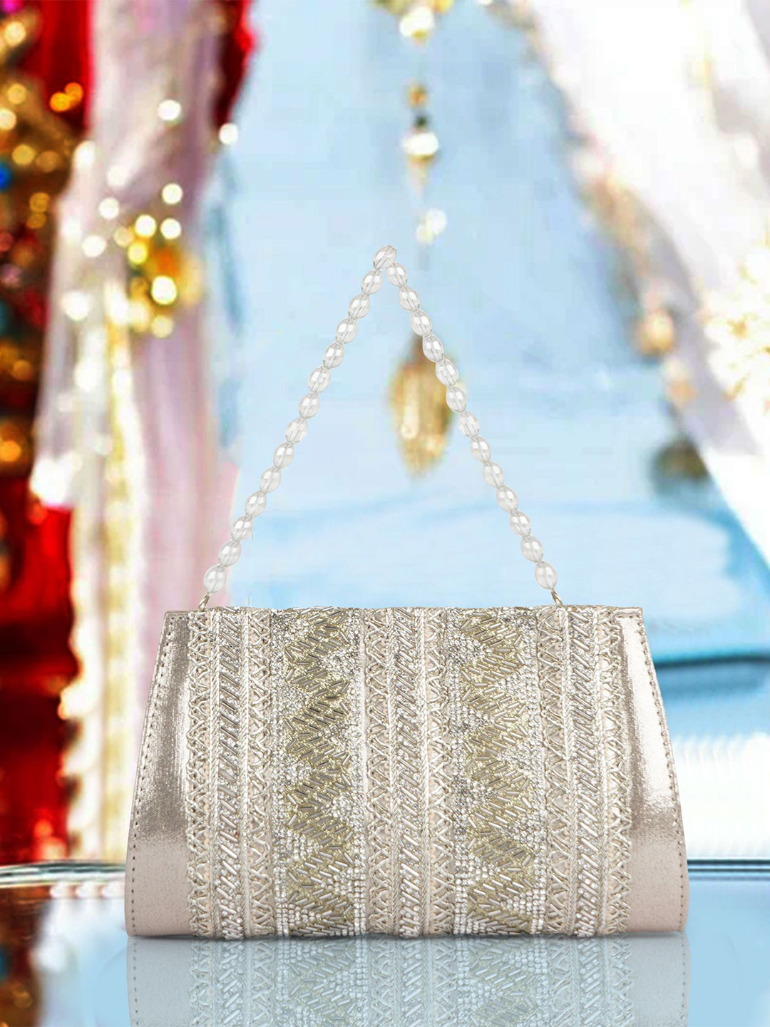 PLANX Embroidered Purse Clutch