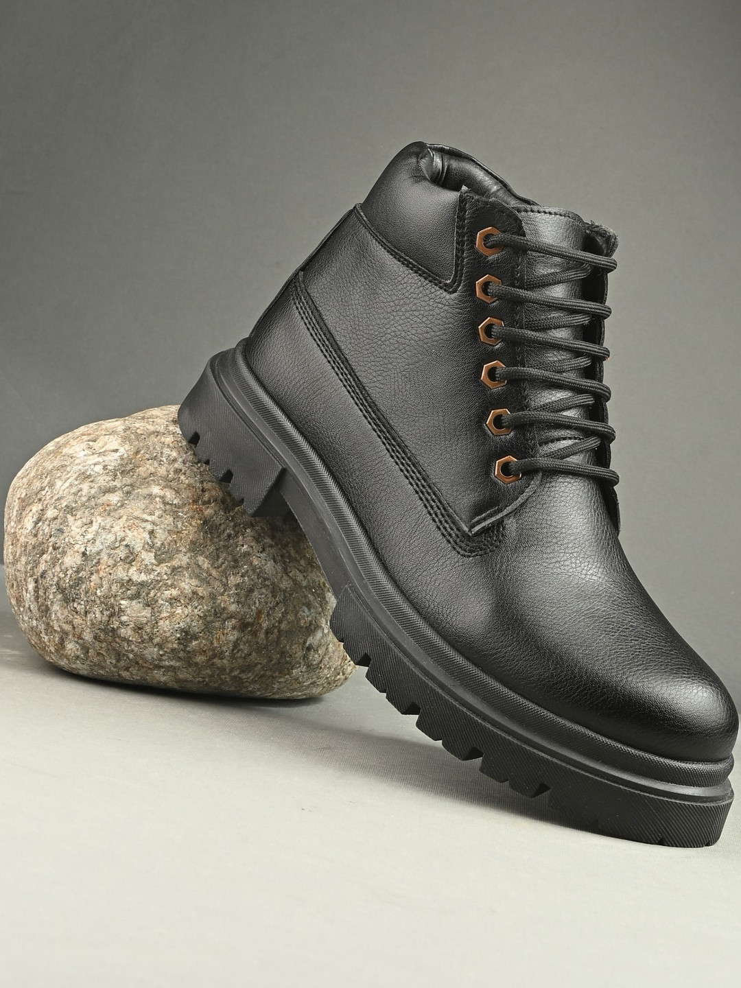 Roadster Men Black Chunky Boots