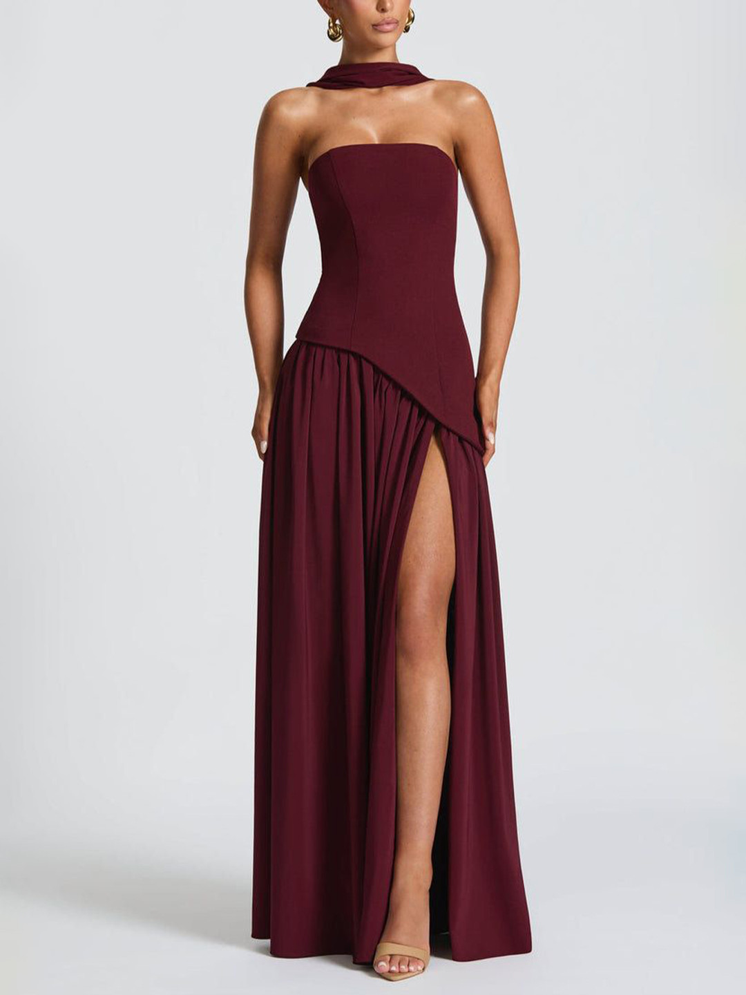 Outcast Strapless Bandeau Maxi Dress