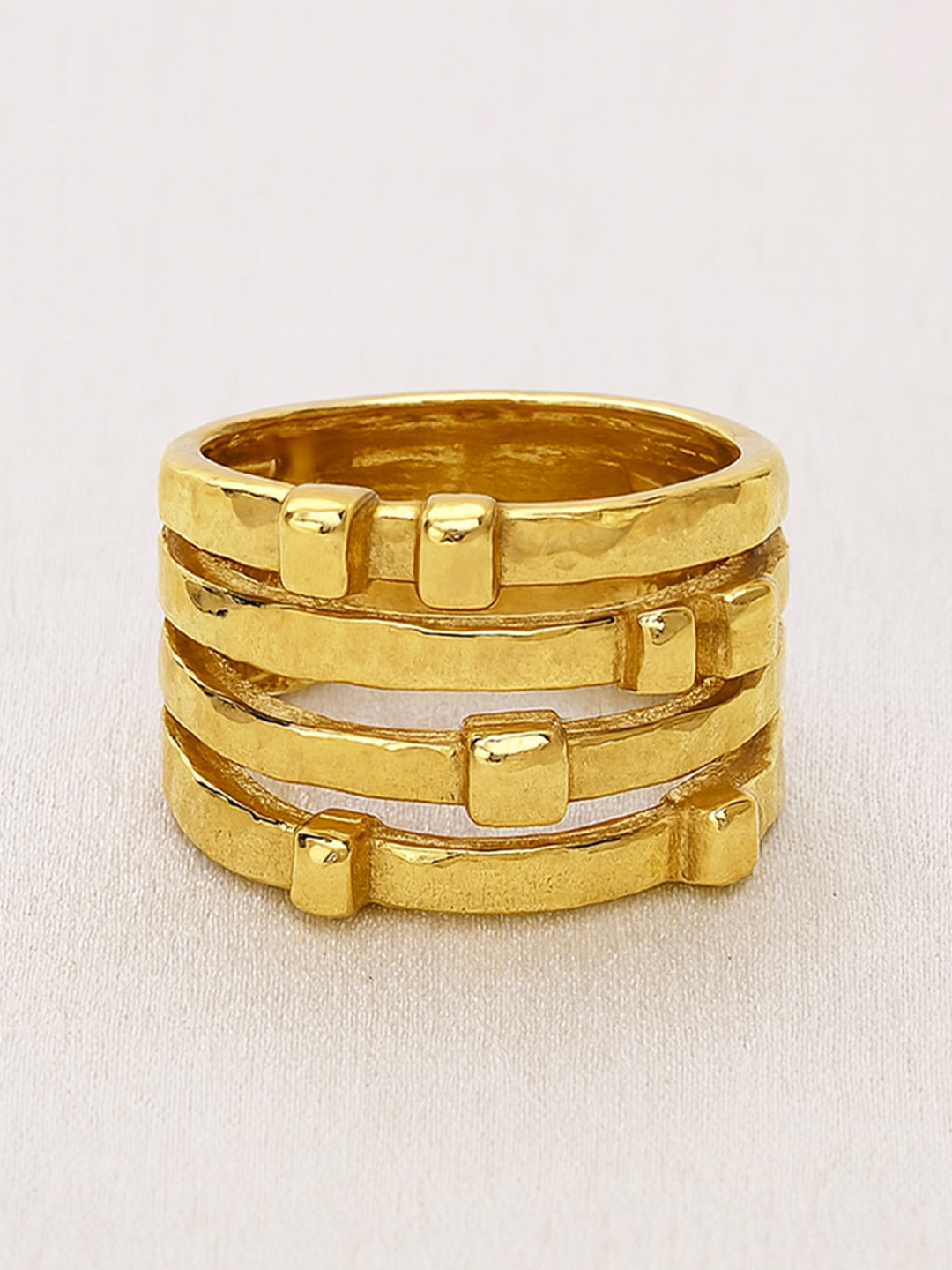 Perfectly Average Women 18KT Gold Plated 4 in1 Finger Ring