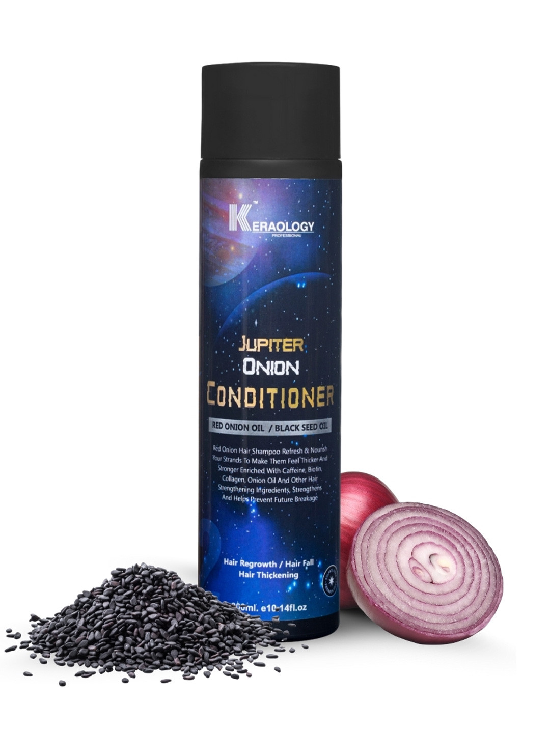 Keraology Professional Jupiter Onion Conditioner For Hair Growth & Thickening - 300ml