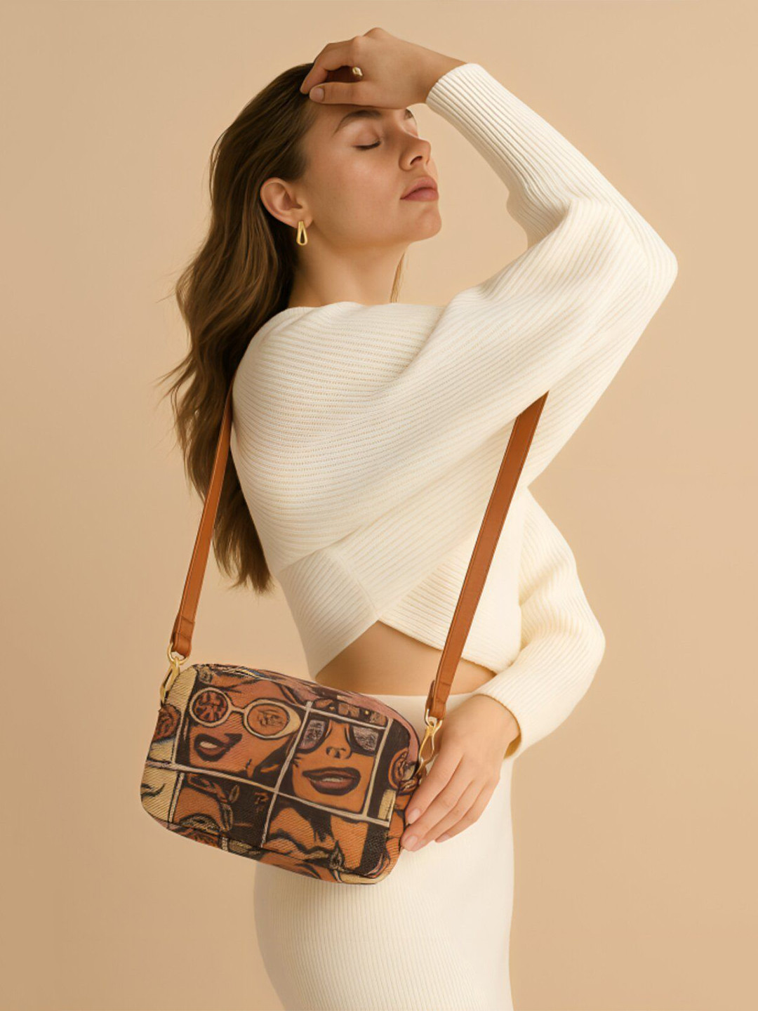 Haute Handles Women Graphic Printed Crossbody Sling Bag