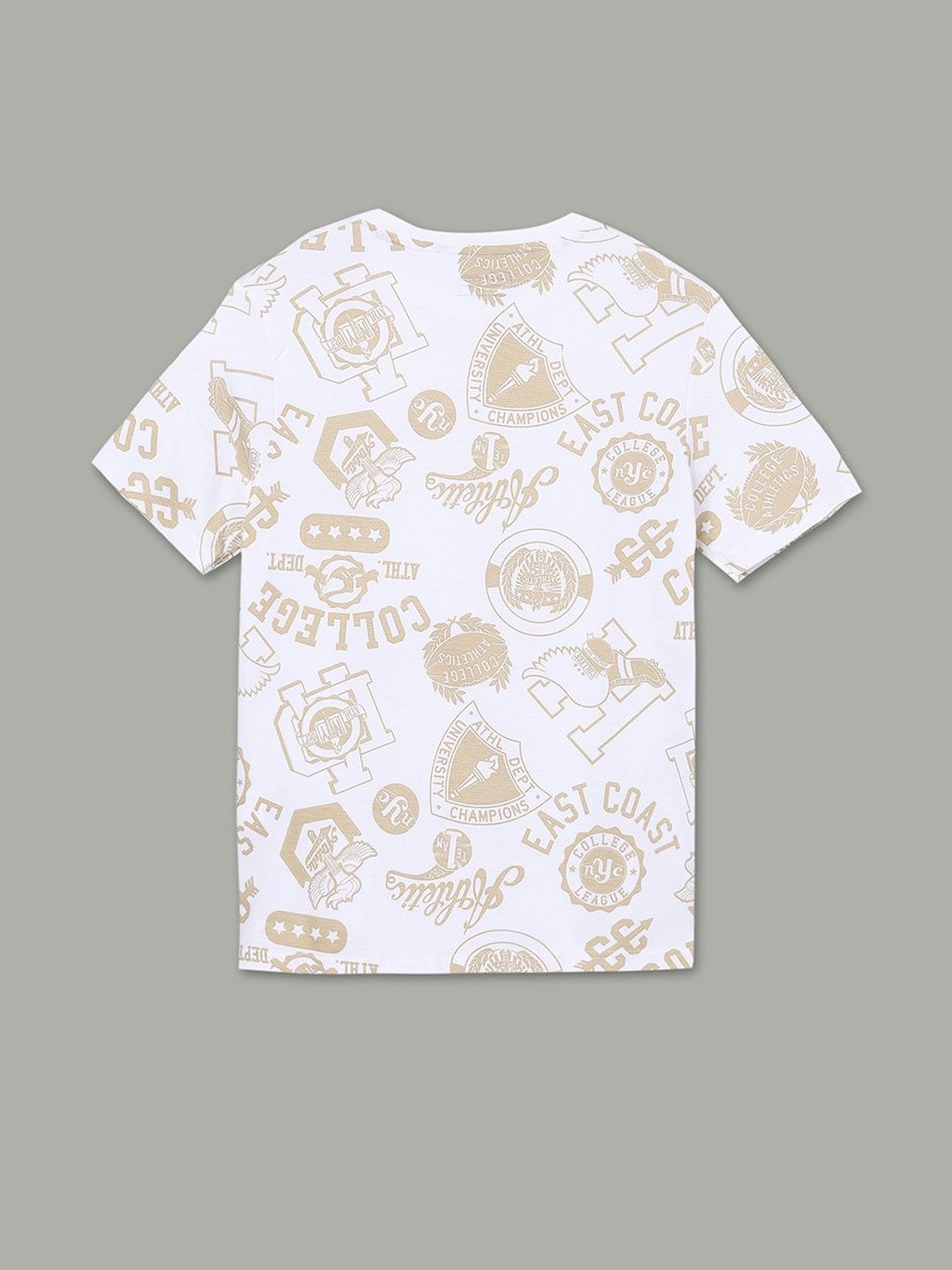 Fame Forever by Lifestyle Boys Floral Round Neck Pure Cotton Regular Fit T-shirt