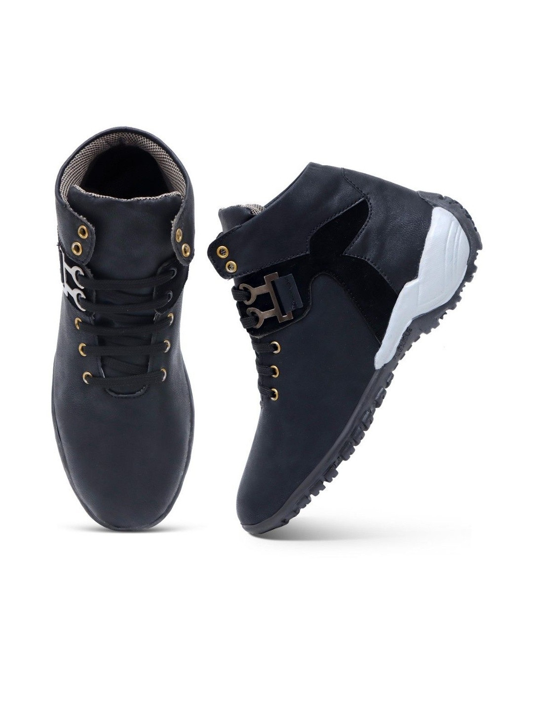 Groofer Men Casual Lace-up Boots Shoes