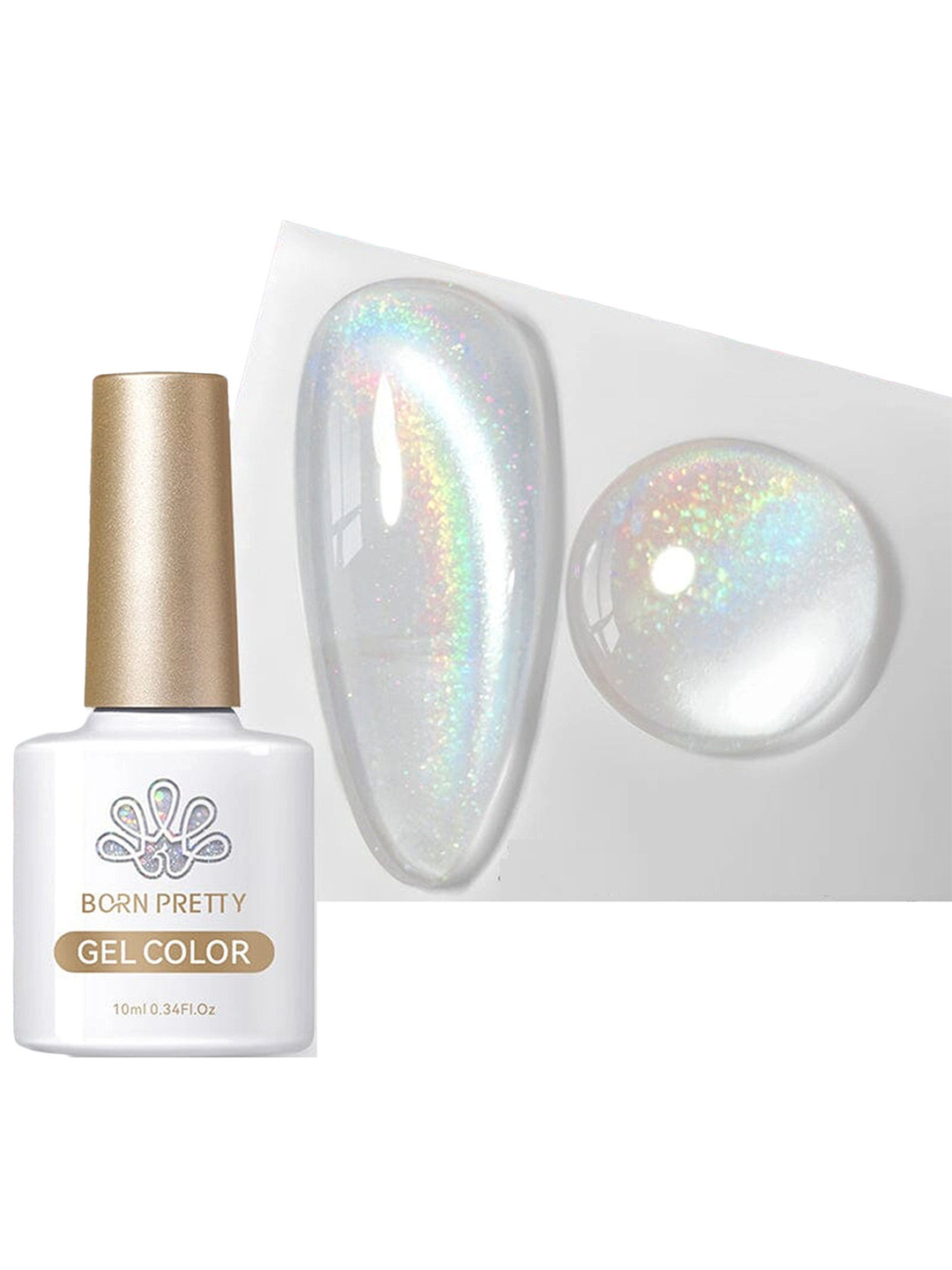 BORN PRETTY Long Lasting Polaris 9D Cat Eye Magnetic Gel Polish-10ml-MY85 Morning Light