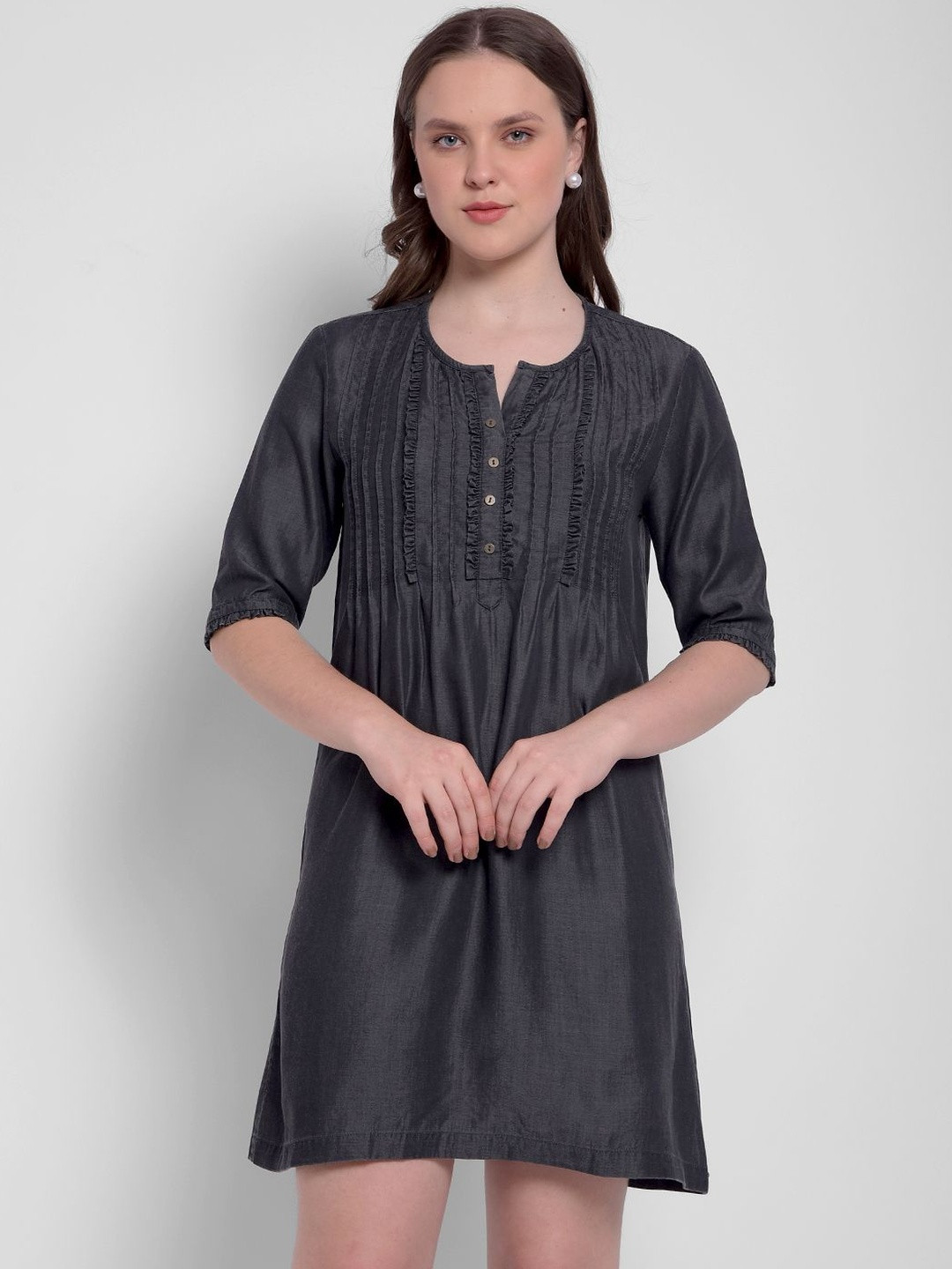 Numero Uno Women Round Neck A-Line Dress