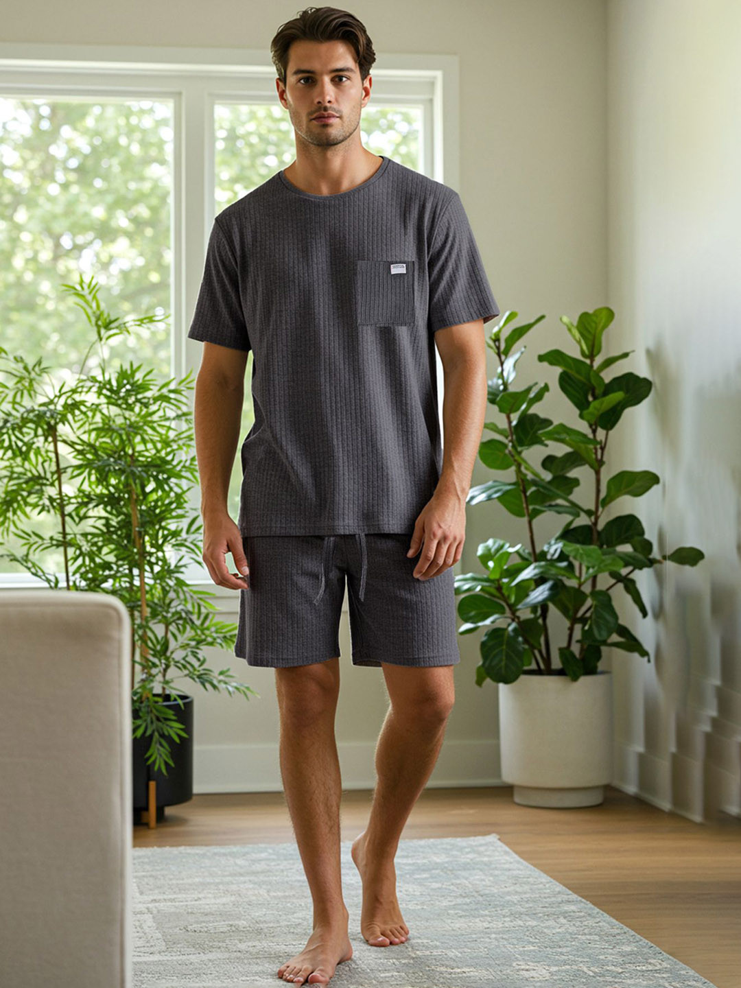 Trendyol Checked T-shirt & Shorts