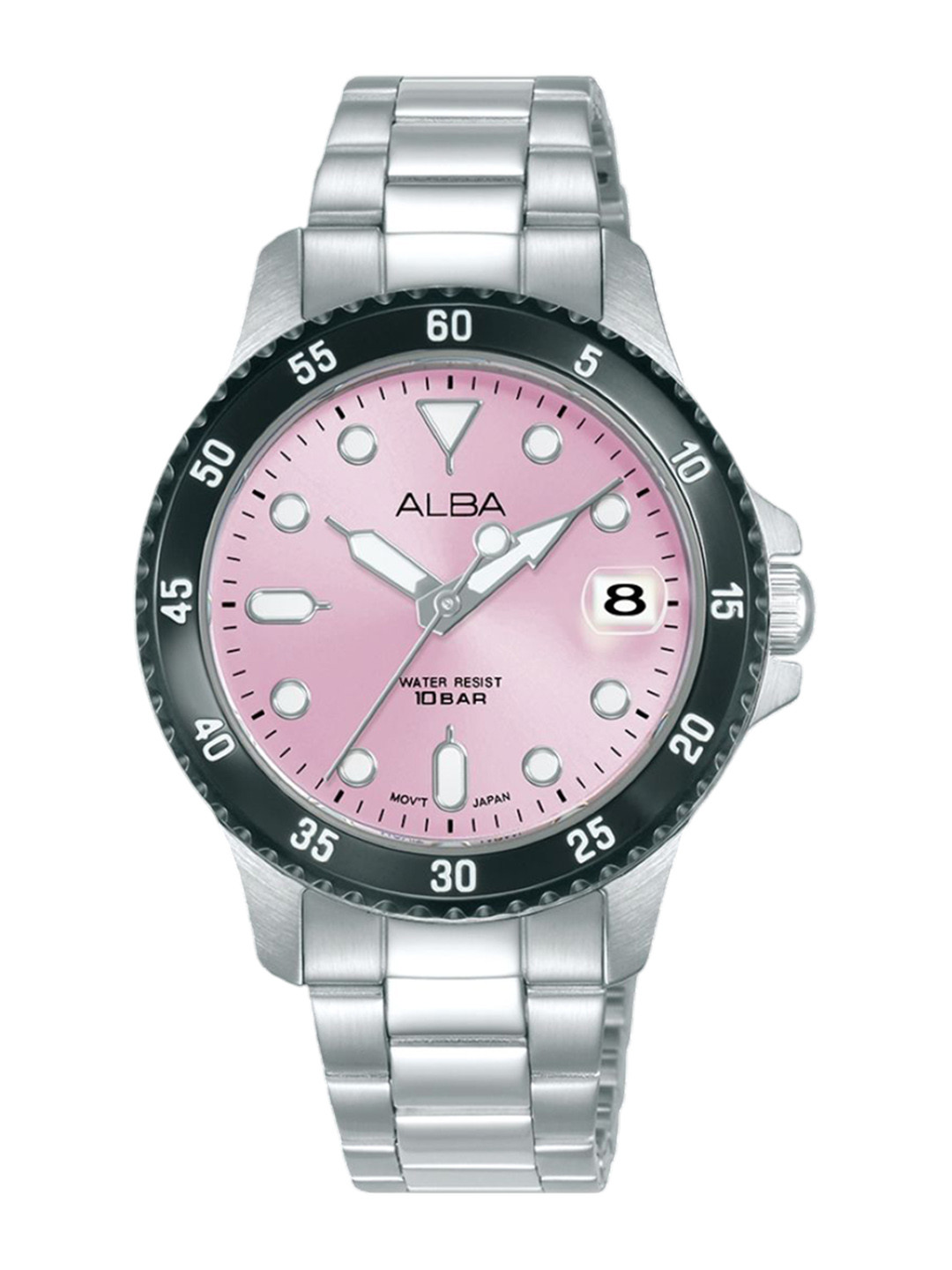 Alba Active Women Dial & Stainless Steel Bracelet Style Straps Analogue Watch AG8Q37X1