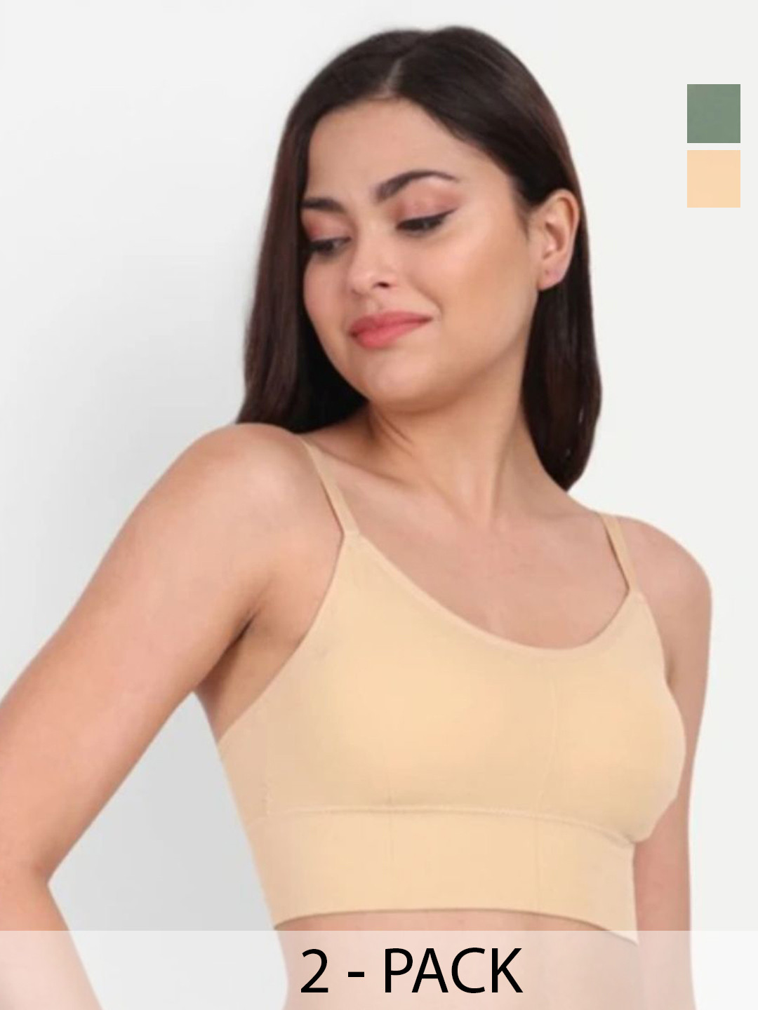JUGNU TEXTILES Pack Of 2 Full Coverage Lightly Padded Bras