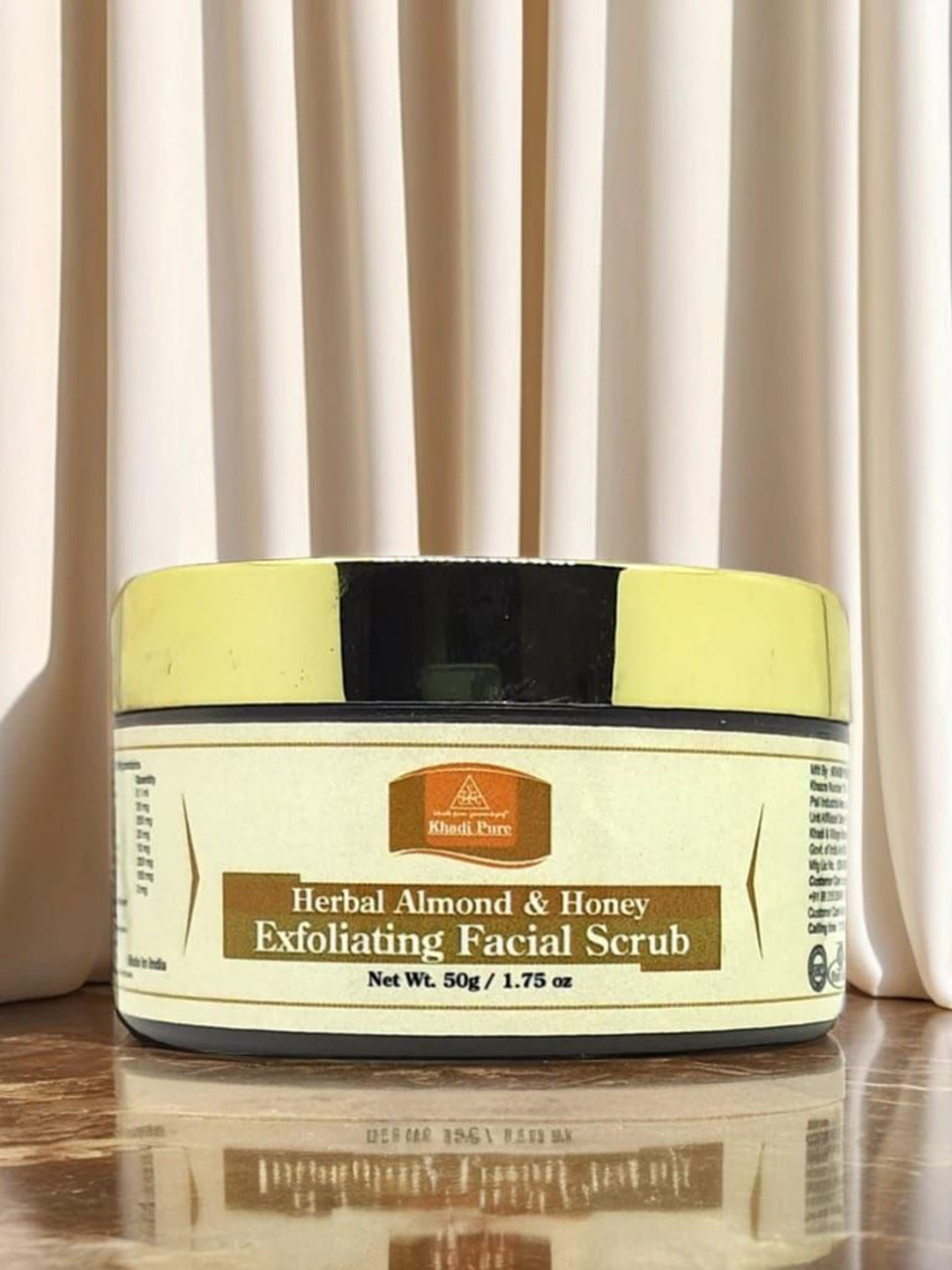 Khadi Pure Herbal Almond & Honey Exfoliating Facial Scrub - 50 g