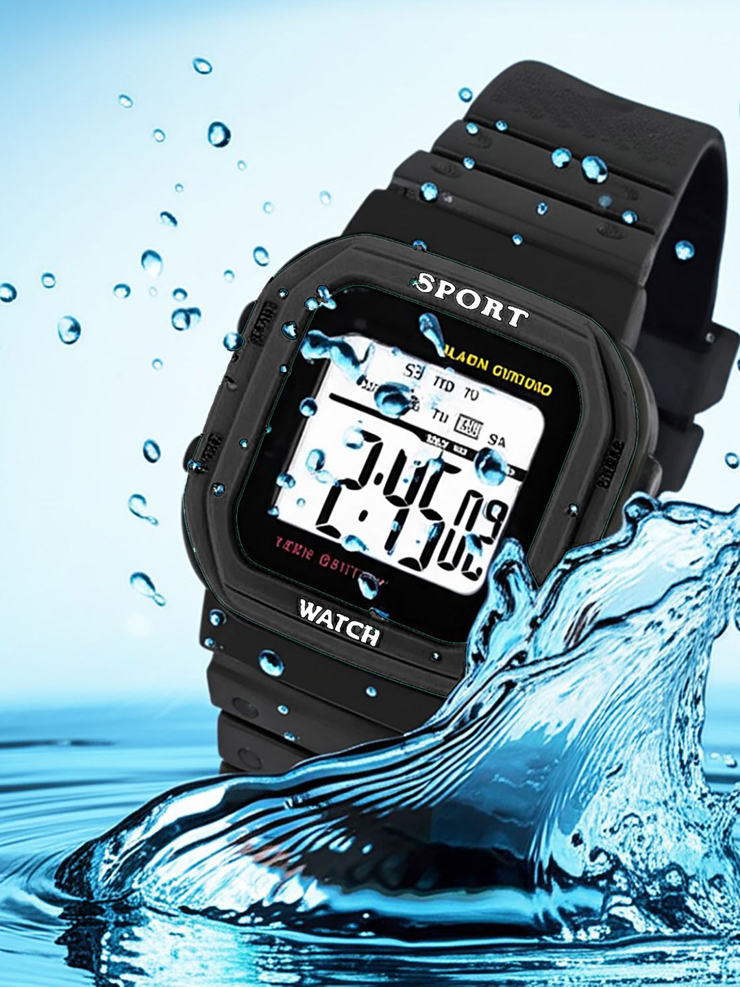 Time Up Kids Textured Straps Digital Sport Watch K199-1