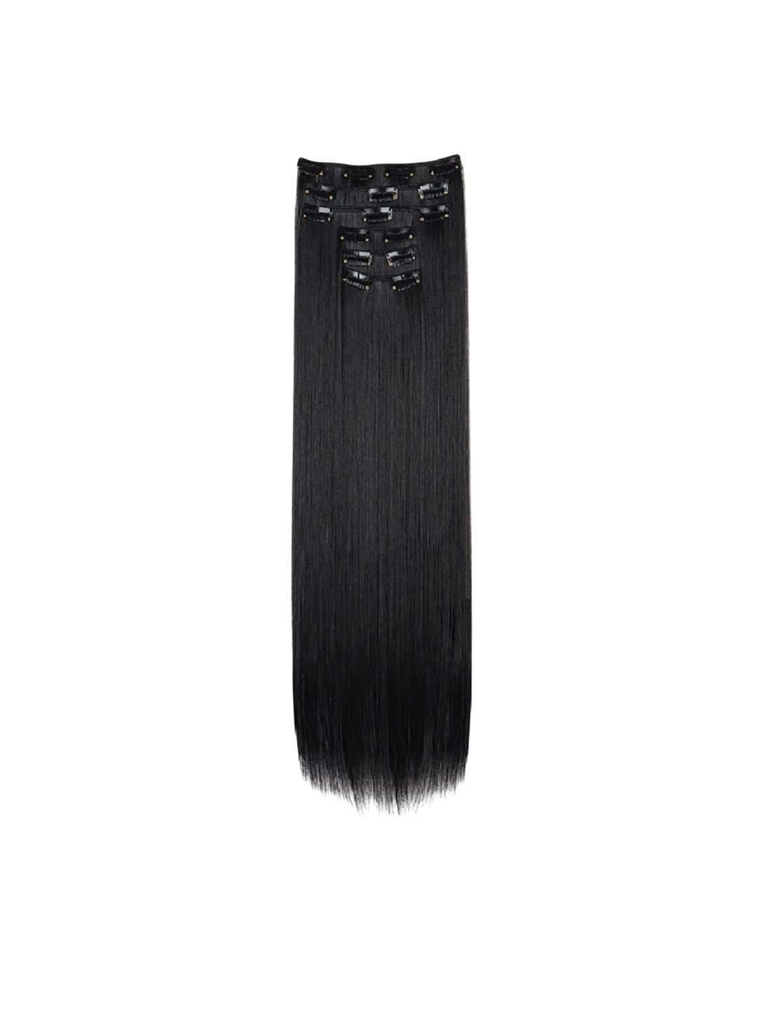 MoonEyes Clip In Straight Toupee Hair Extension - Black - 26 Inch