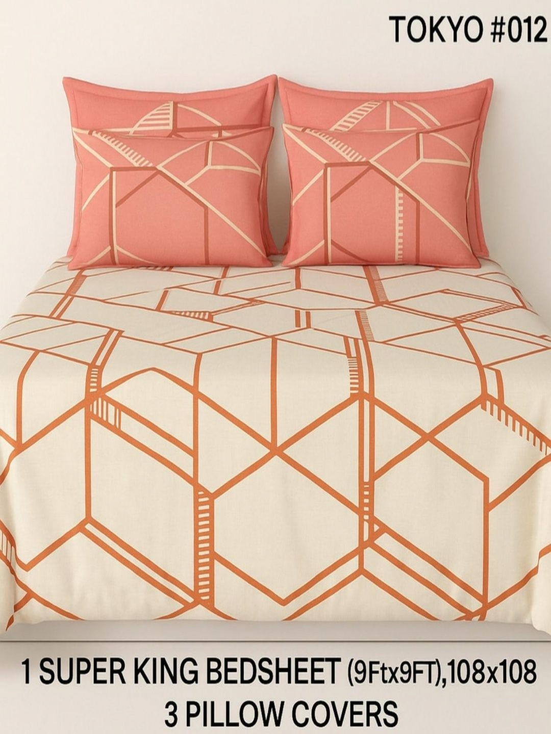 Comfort Shoppy Cotton White 250 TC Bedsheet with 2 Pillow Covers