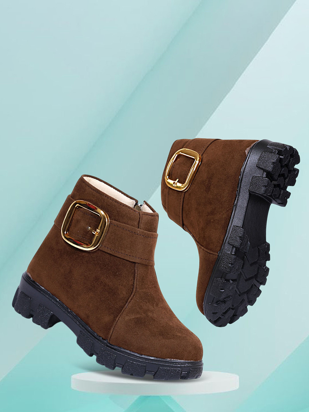 MUKUNDU Girls Round Toe Boot