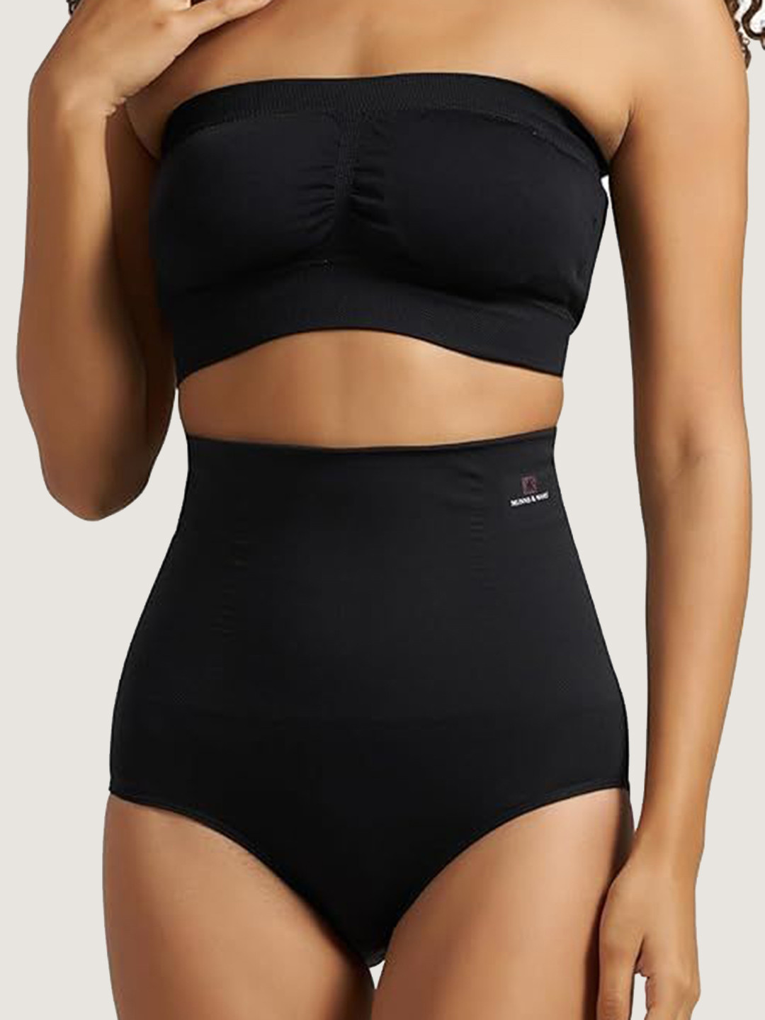 Munns & Mars Women High-Rise Seamless Tummy Control Hipster Shaper Briefs MMTTPBLL-NEW