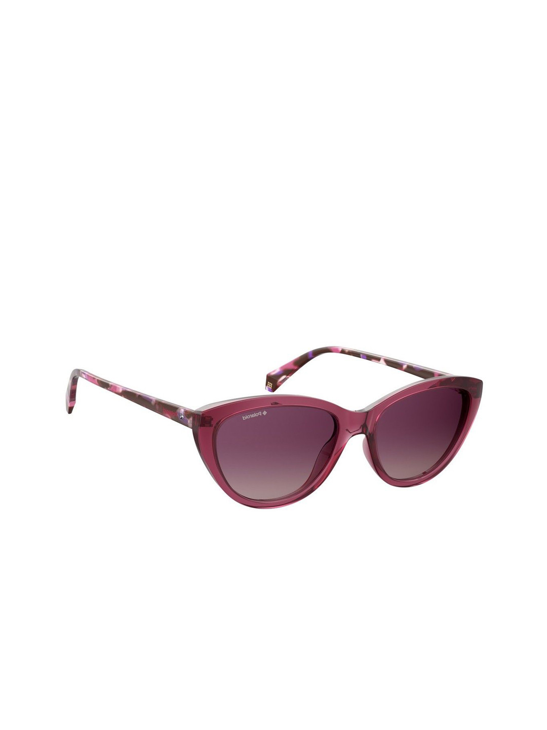 Polaroid Women Purple Lens & Red Cateye Sunglasses with UV Protected Lens
