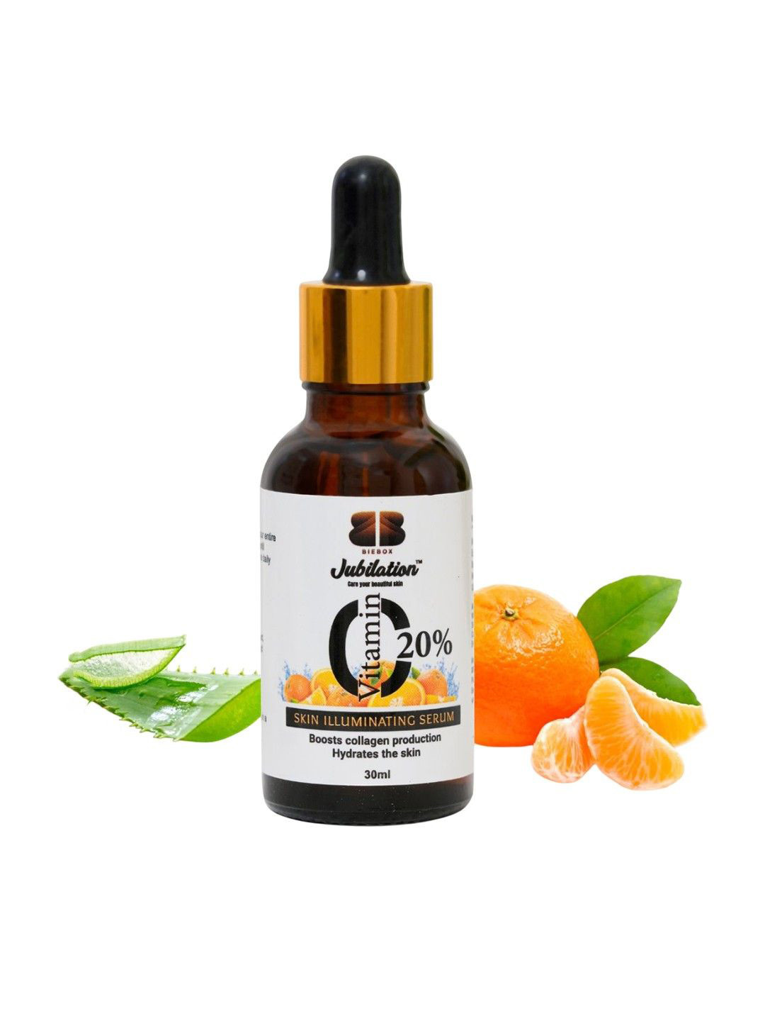 BIEBOX 20% Vitamin C Serum With Green Tea & Hyaluronic Acid - 30 ml