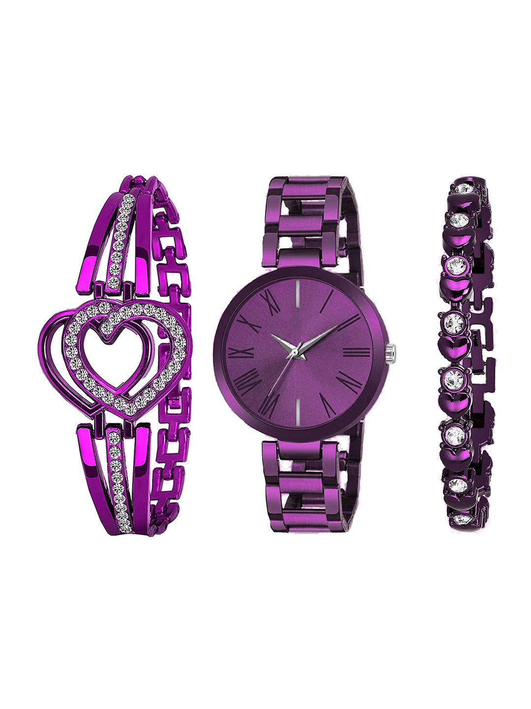 FROZIL Women Dial & Stainless Steel Bracelet Style Straps Analogue Watch TNR-P-Double-Br