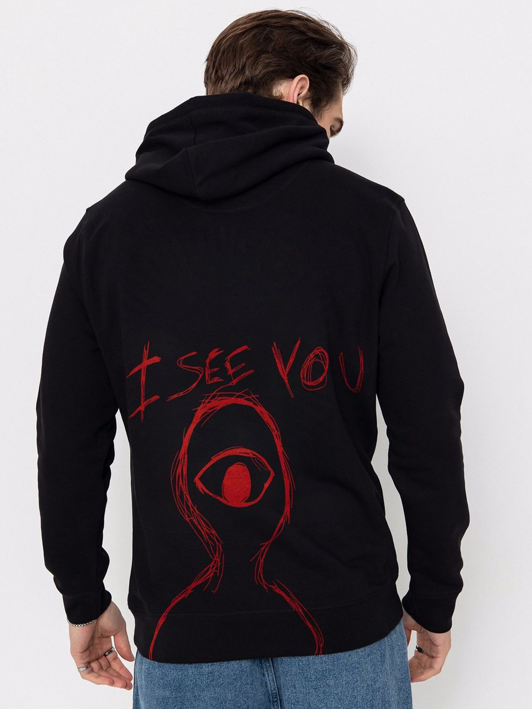 The Youth Mantra Men Printed Hooded Sweatshirt