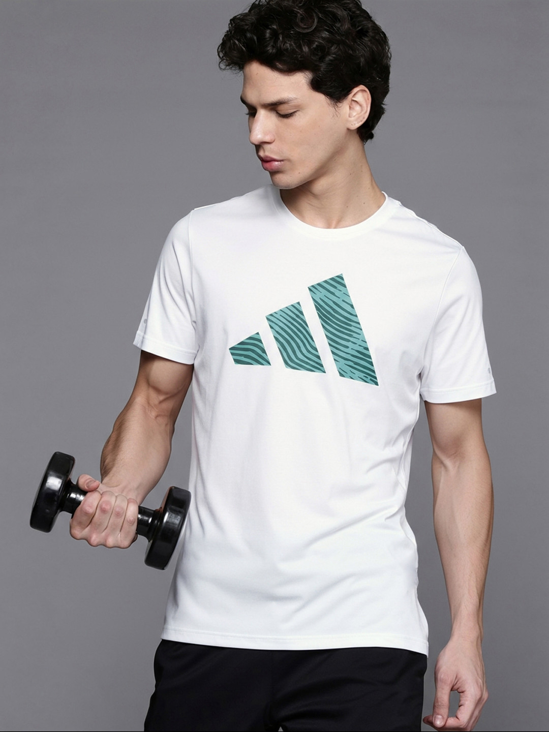 ADIDAS Brand Logo Print Running T-shirt
