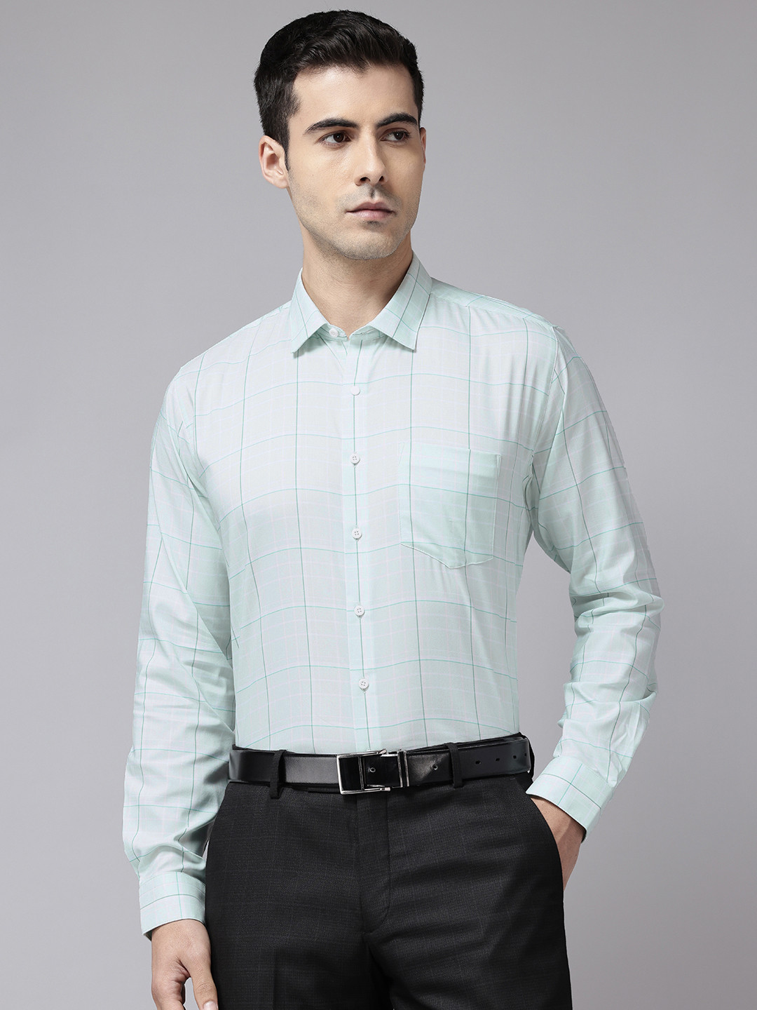 Van Heusen Checked Slim Fit Formal Shirt