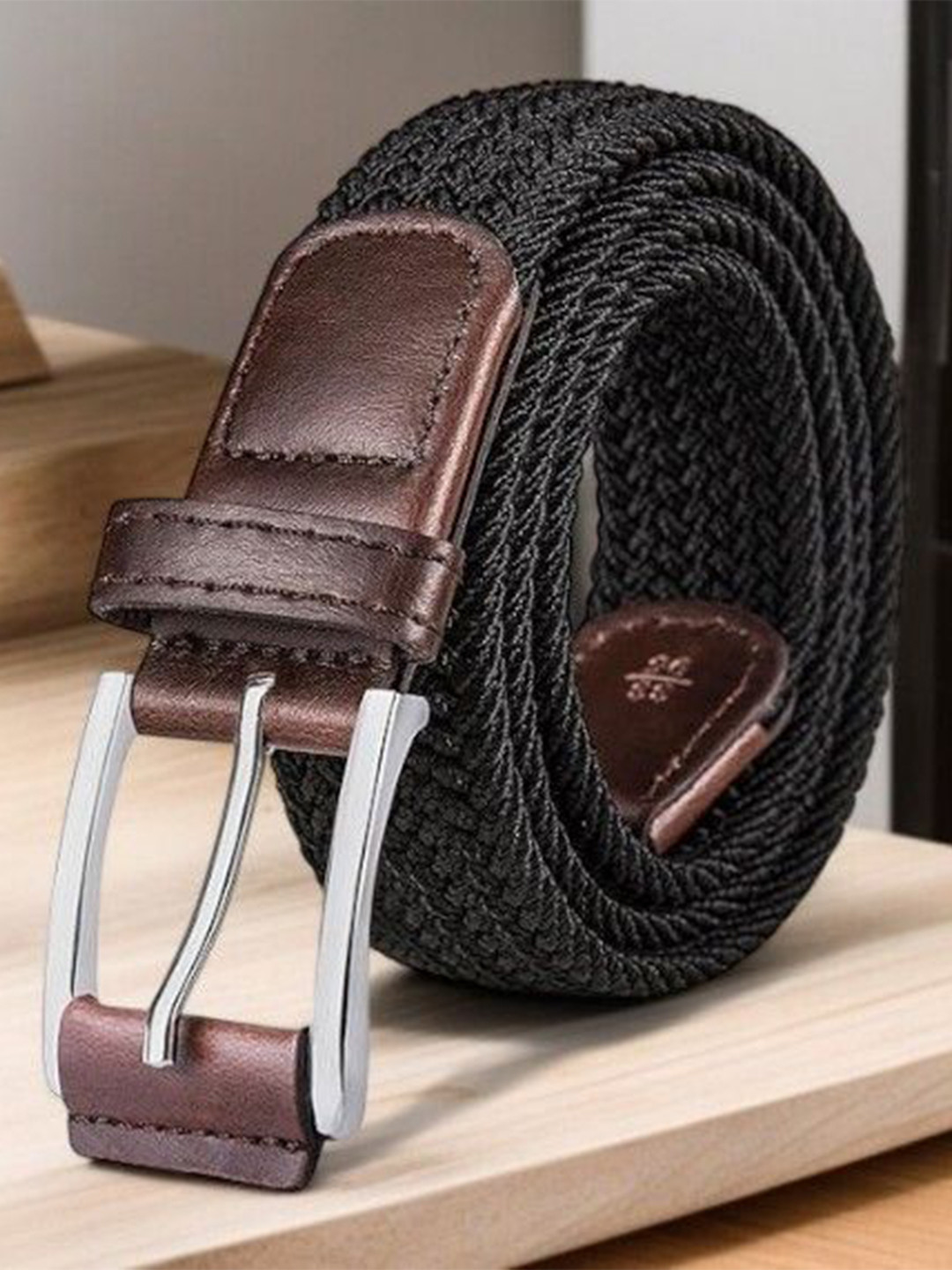 Provogue Men Textured Stretchable Casual Belt