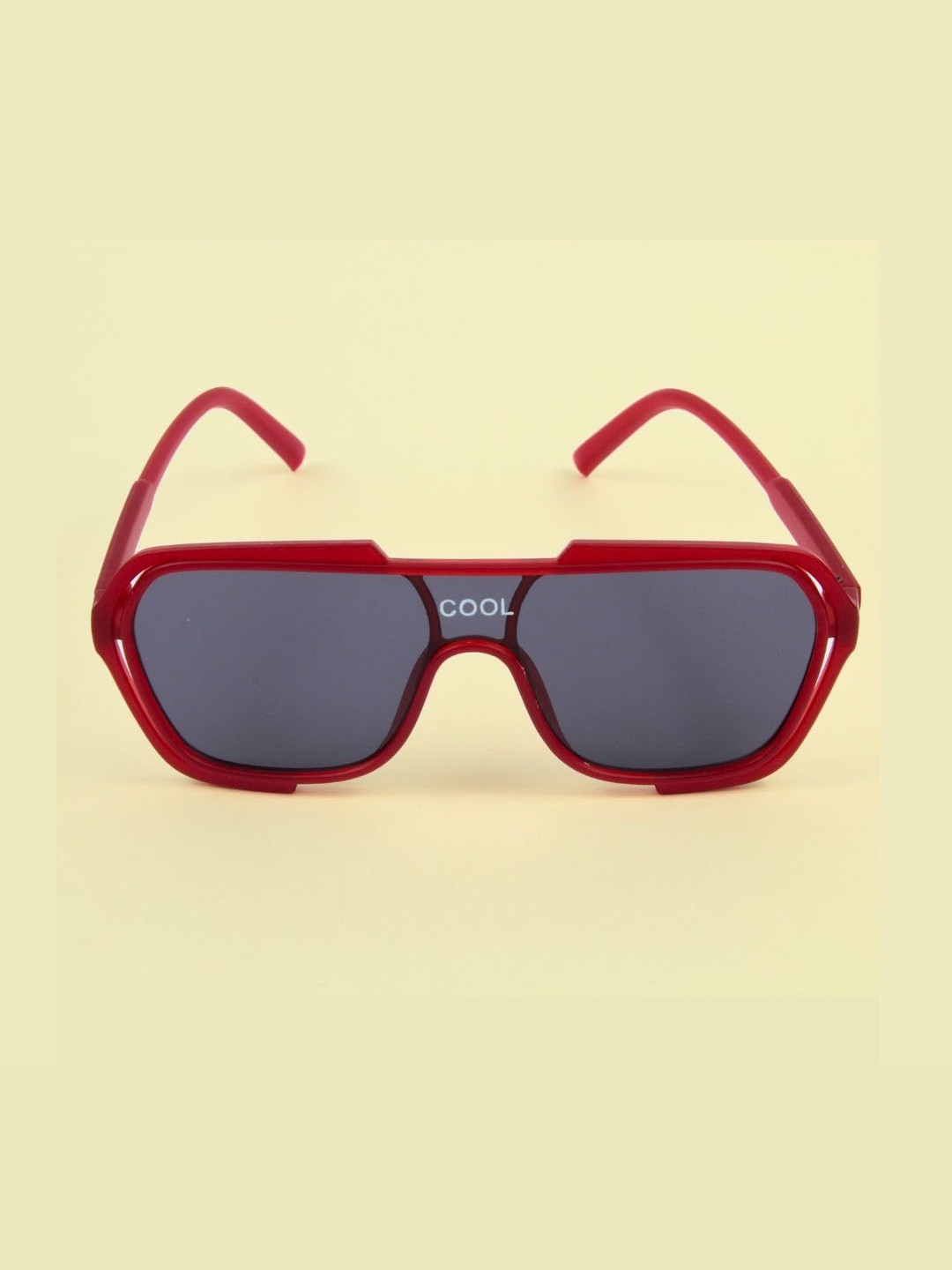 NESKA MODA Kids Black Lens & Black Rectangle Sunglasses