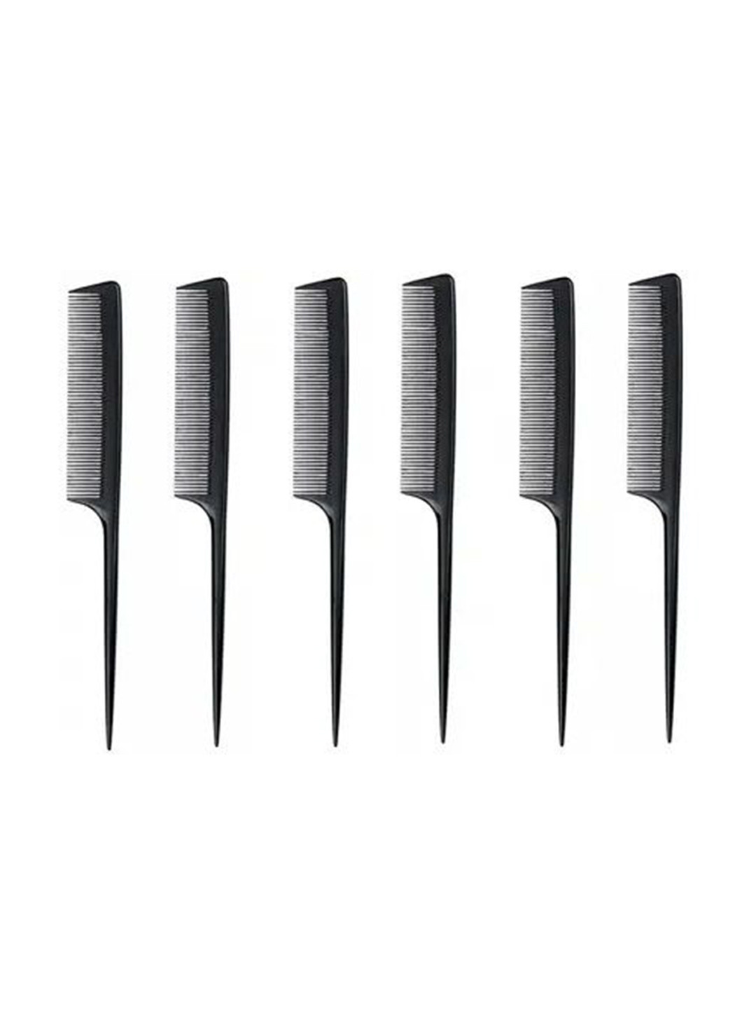 Adhvik Set Of 6 Heat Resistant Thin Tail Comb