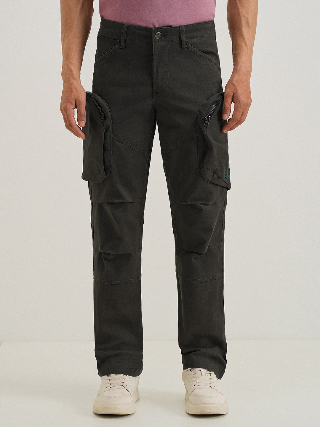 Banana Club Men Zipper Cargo Trousers
