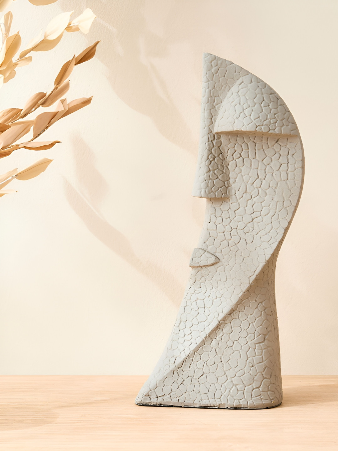 Home Centre Oyster Natura Beige Figurine Showpiece