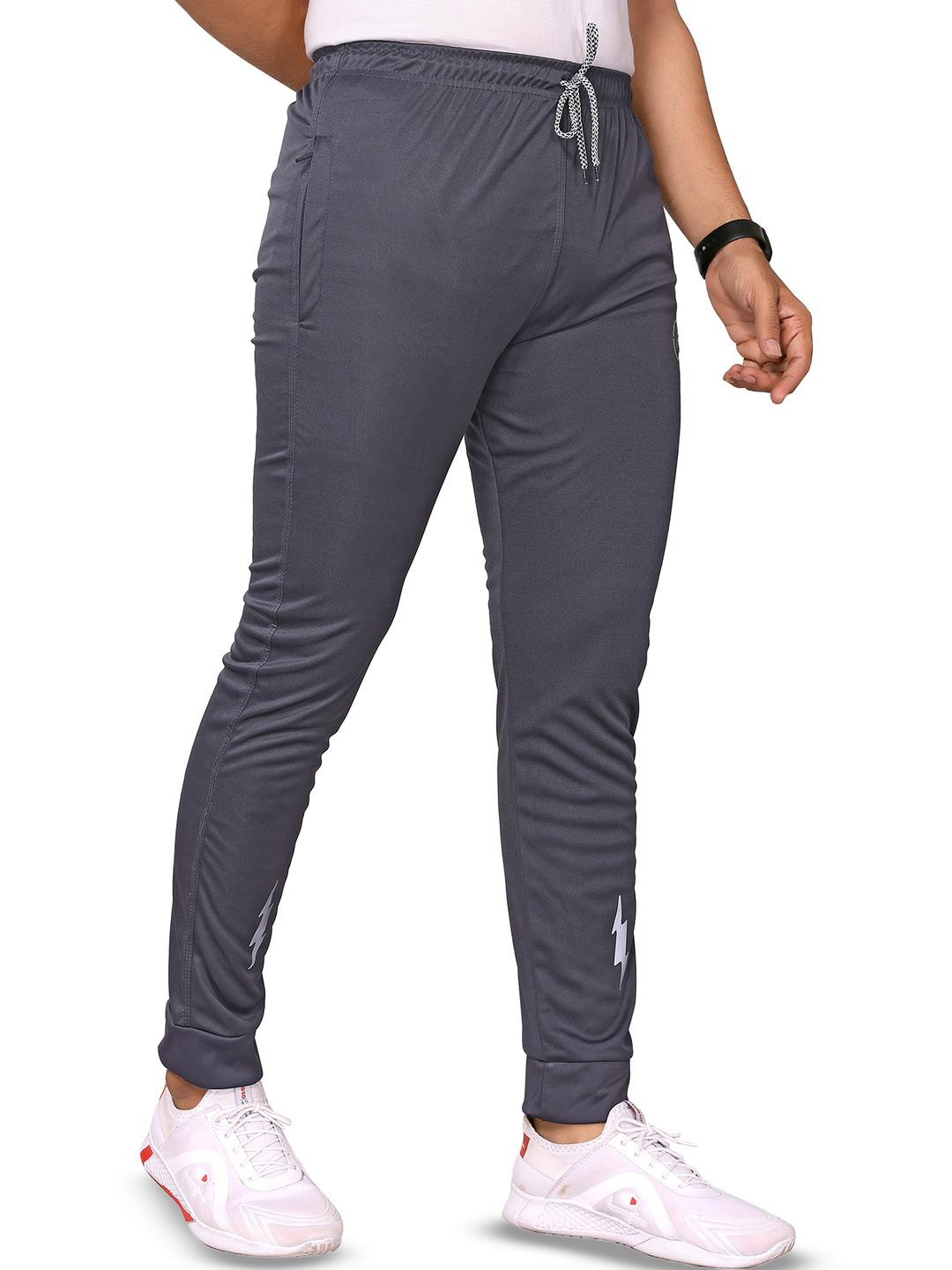 Moda Rapido Men Solid Slim Fit Polyester Stretchable Lycra Trackpant