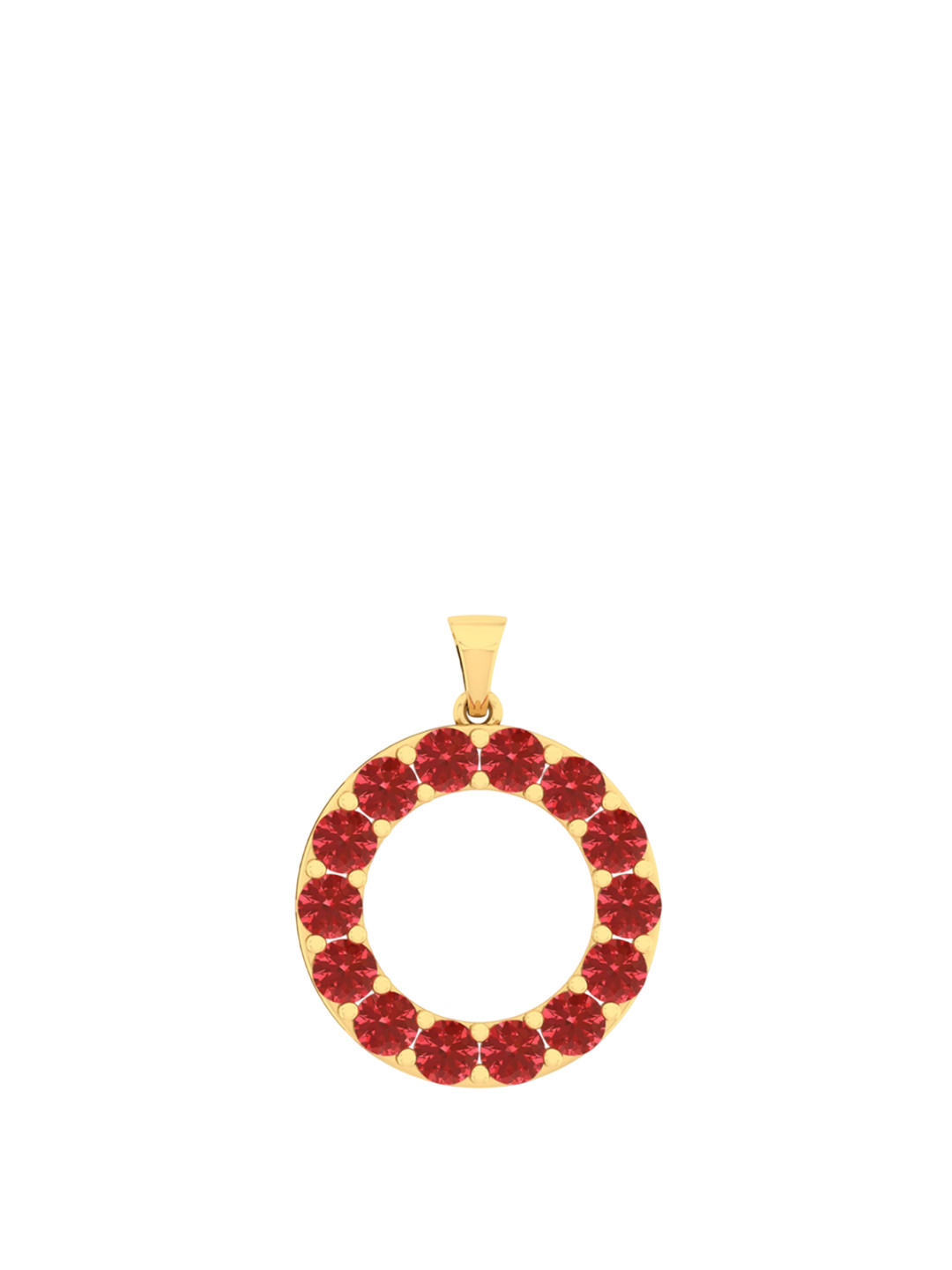 Kicky And Perky 925 Sterling Silver Gold Plated Round Pendant For Women