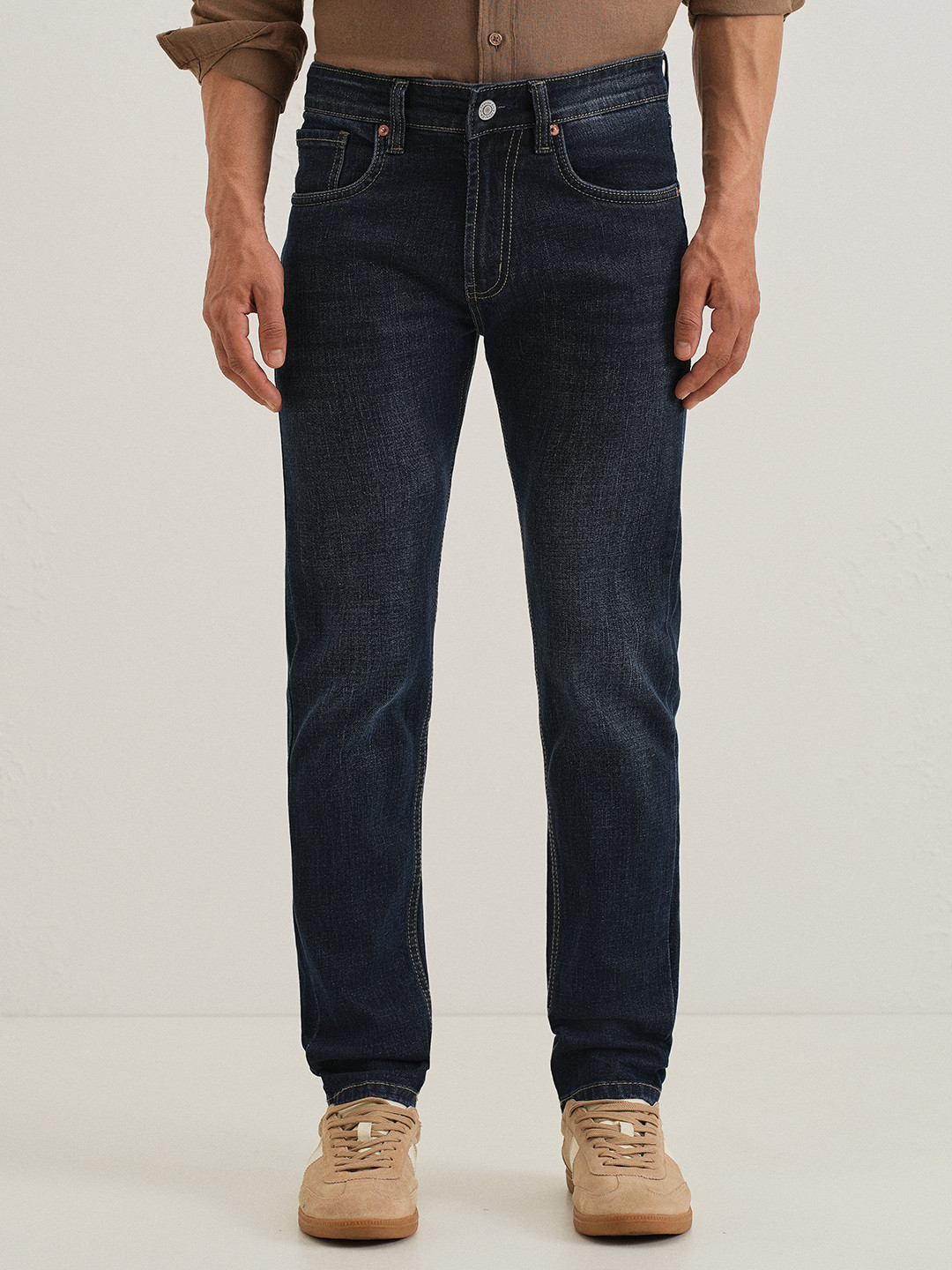 Banana Club Men Deep Blue Slim Fit Denim Jeans