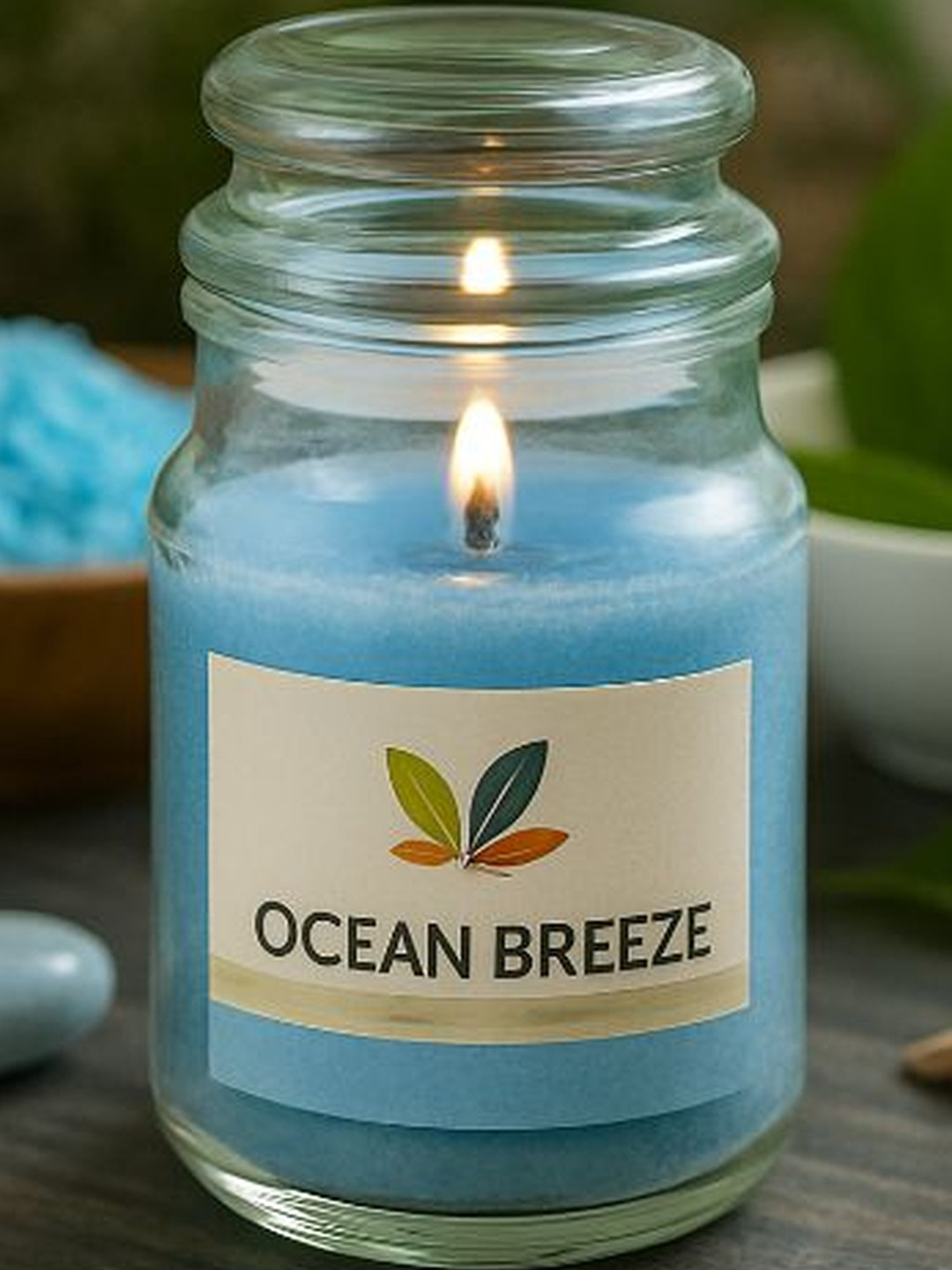 POOKIEMOON Ocean Breech Scented Soy Jar Candle