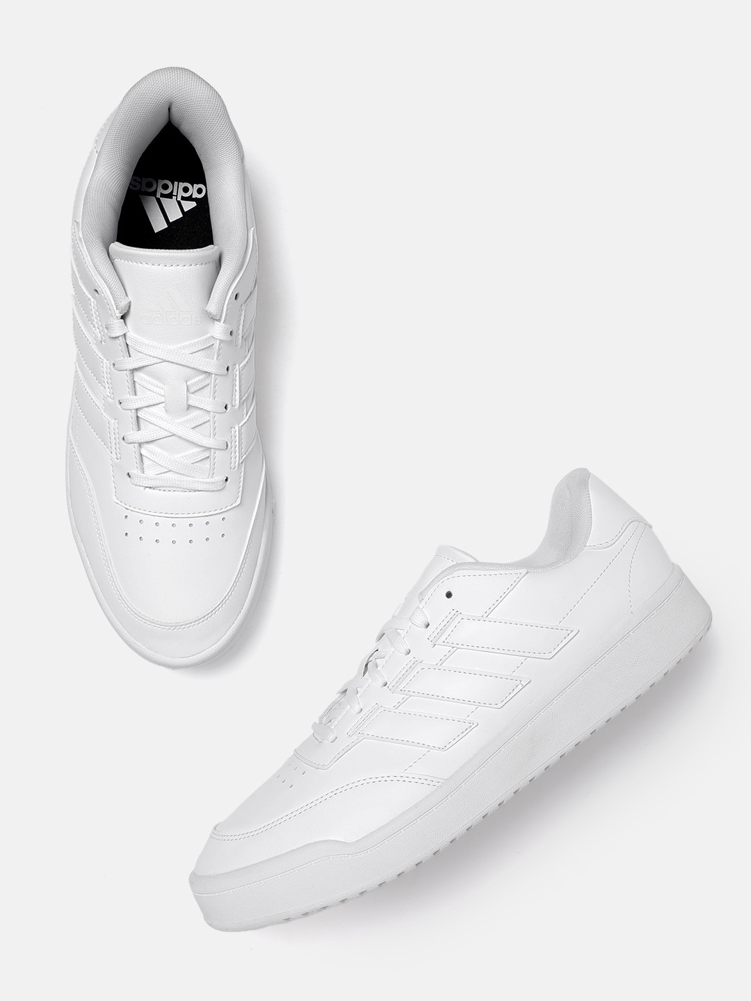 ADIDAS Men Courtblock IKD Leather Tennis Shoes