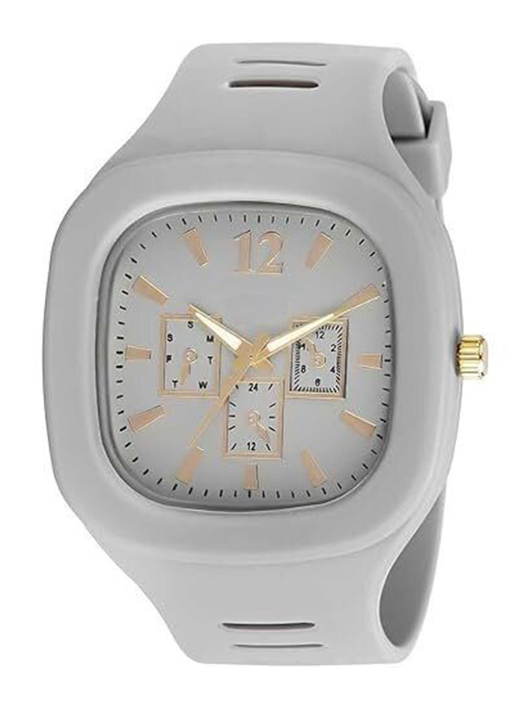 SELLORIA Unisex Printed Dial & Bracelet Style Straps Analogue Watch GreyAddi